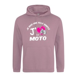 sweatshirt moto femme