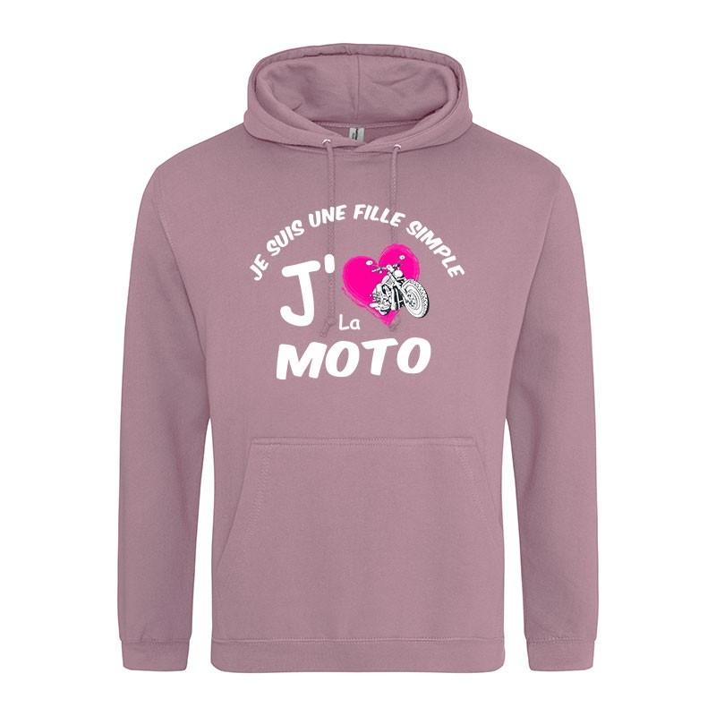 sweatshirt moto femme