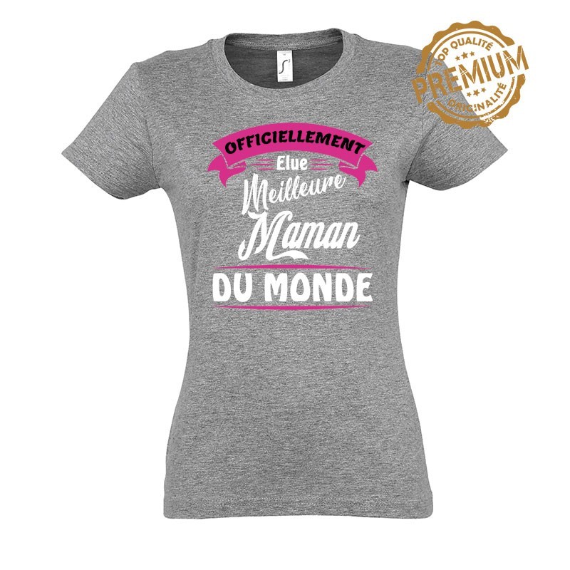 Meilleur Maman Gris Chiné
