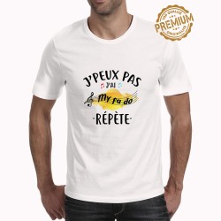 T-shirt je peux pas j'ai Musique