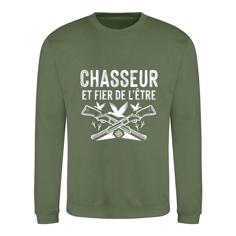 Sweat shirt Chasseur - Pull Chasse Carper green