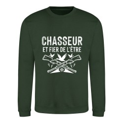 Sweat Shirt Chasse Canard - Forest green