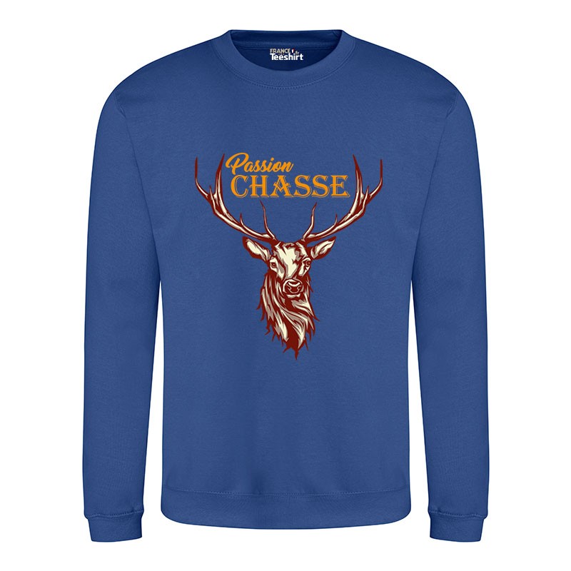 Sweatshirt chasse col rond