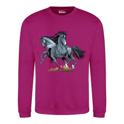 Sweat Shirt Femme motif chevaux