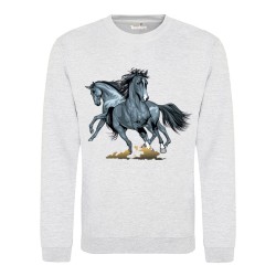 Sweat Pull Femme Chevaux