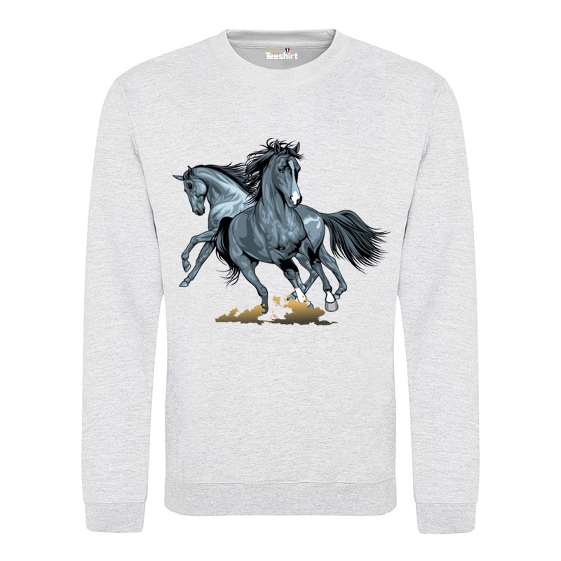 Sweat Pull Femme Chevaux