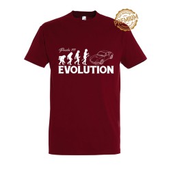 T-shirt Porsche Evolution Bordeau