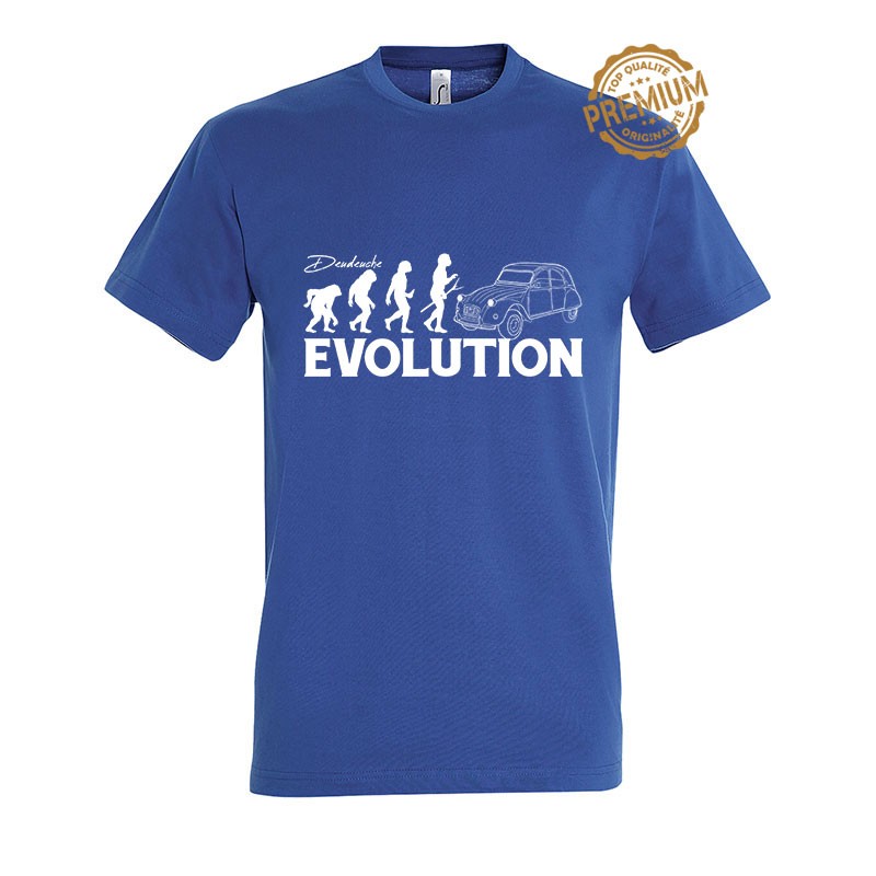 T-Shirt Evolution  2CV Royal
