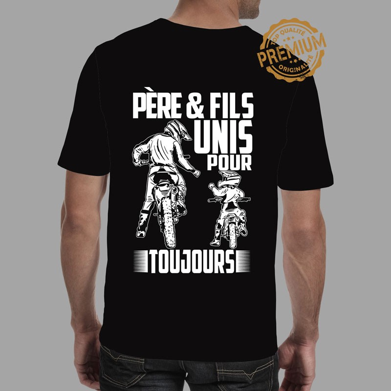 T-shirt Motocross marquage dos