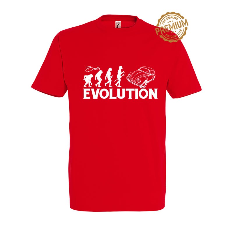 T-Shirt Rouge Evolution VW Coccinelle