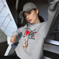 Sweat Shirt Bulldog Gris Chiné