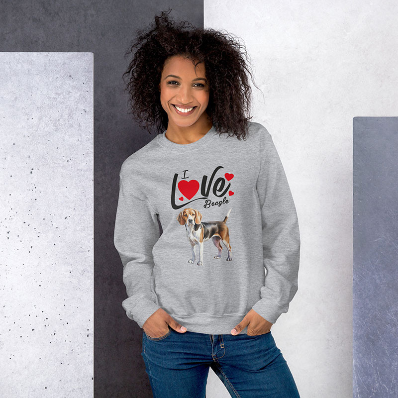 Sweat Shirt Femme Beagle Chiné