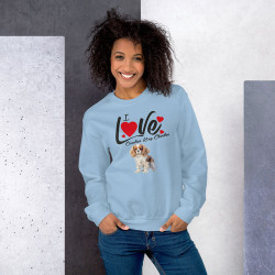 Sweat Femme Cavalier King Charles Bleu