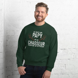 Sweat Shirt Chasse  papy vert