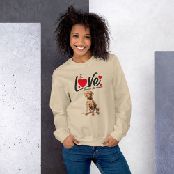 Sweat Shirt Femme Braque Hongrois Sable