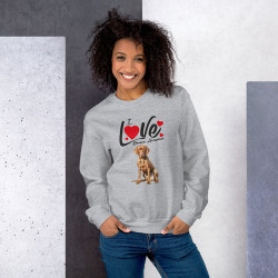 Sweat Shirt Femme Braque Hongrois gris