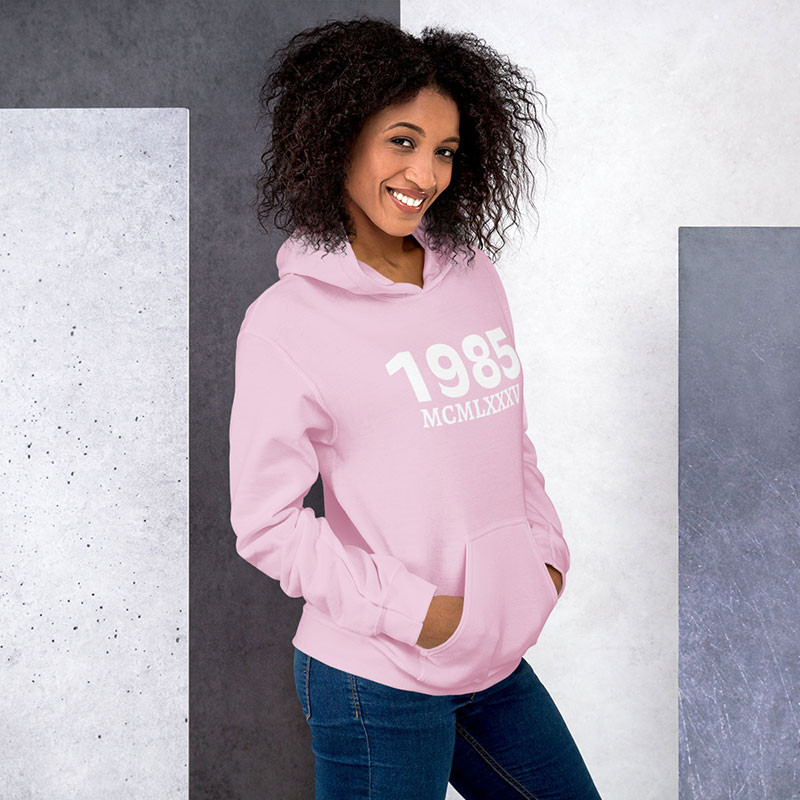 Sweat Anniversaire 40 ans Rose