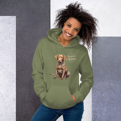Sweat Mordu de Chasse Chien Kaki