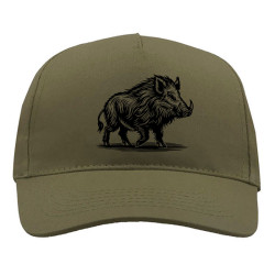 Casquette Sanglier Chasse - kaki