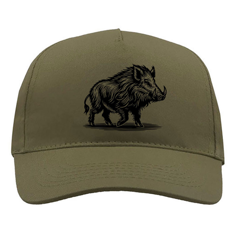 Casquette Sanglier Chasse - kaki