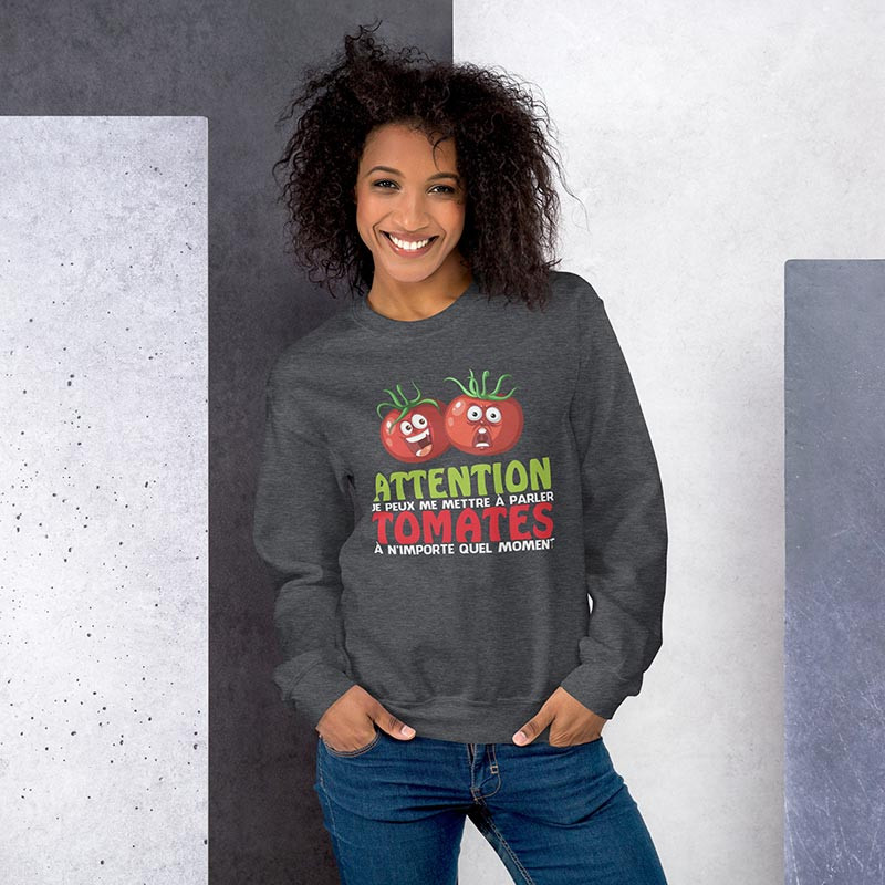 Sweat Shirt Femme Parler Tomates