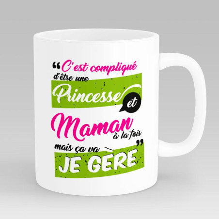 Mug cadeau Maman Je Gère