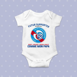Body Bébé Supporter Racing Club de Strasbourg Alsace
