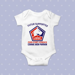 Cadeau Bébé Parrain Supporter LOSC