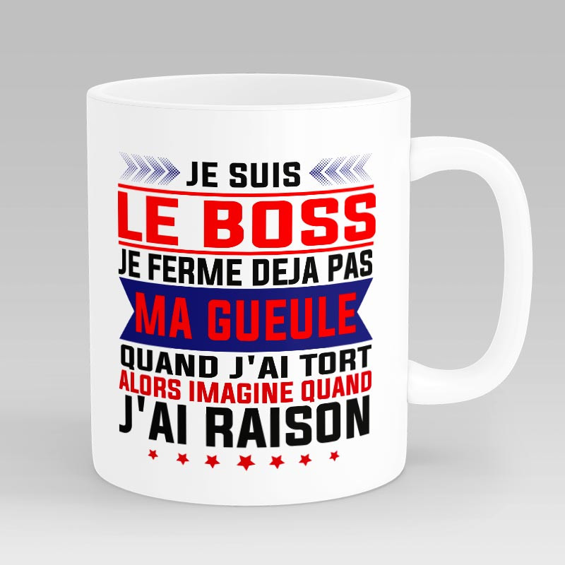 Mug Personnalisé Je suis le Boss