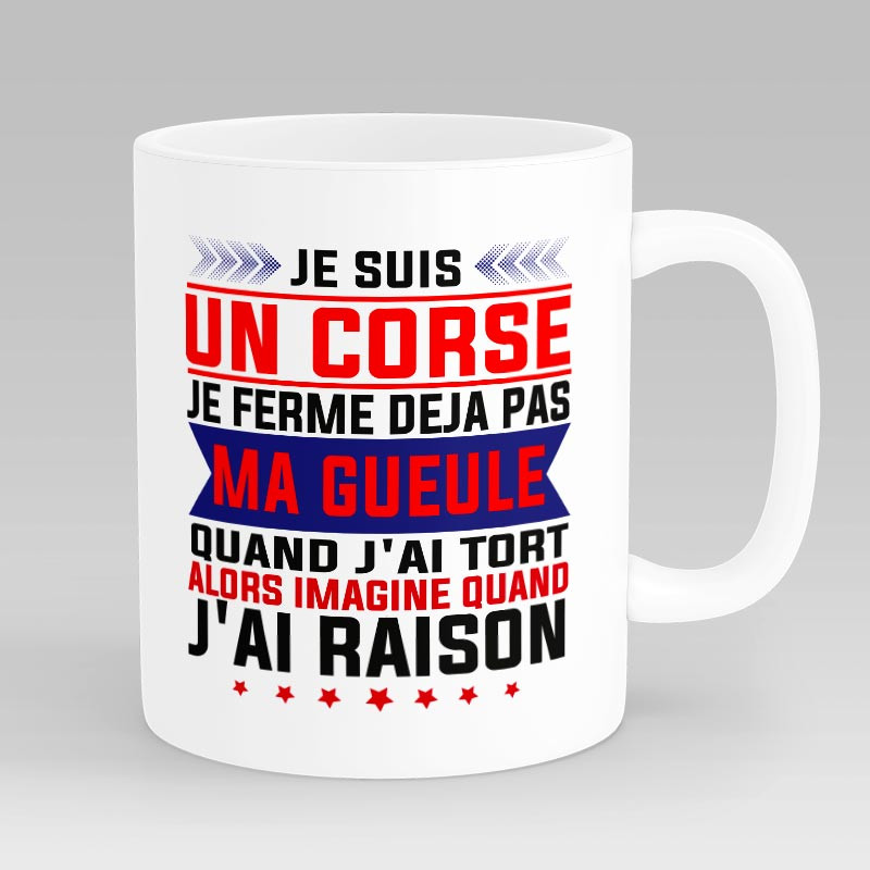 Mug Cadeau Personnalisé Mec Corse