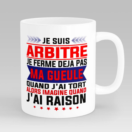 Mug cadeau Humour personnalisé Arbitre