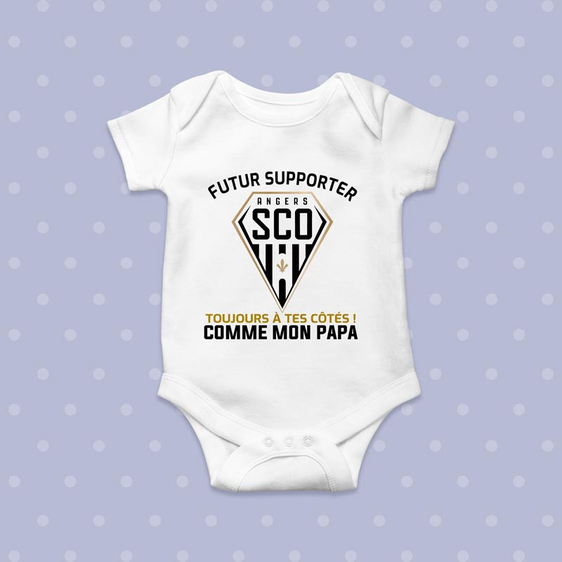 Cadeau Naissance Bébé Supporter Angers SCO