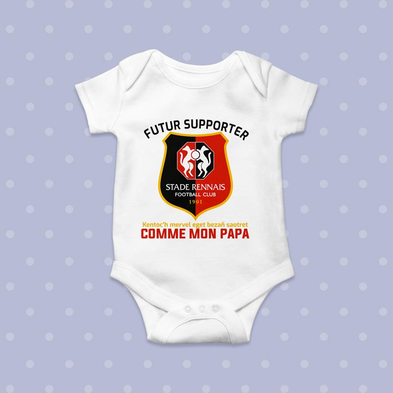 Body Bébé Supporter Stade Rennais F.C.
