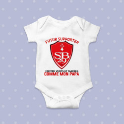 Body Bébé pour Supporter du FC Brest