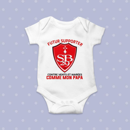 Body Bébé pour Supporter du FC Brest