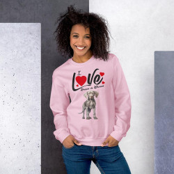 Sweat Shirt Femme Personnalisé Braque de Weimar