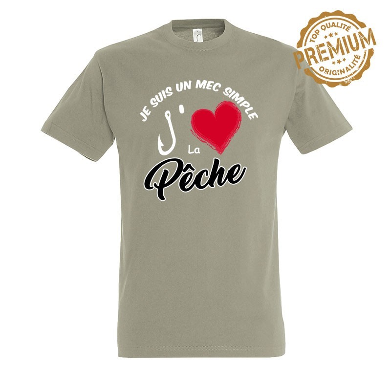 J'aime la pêche - Kaki